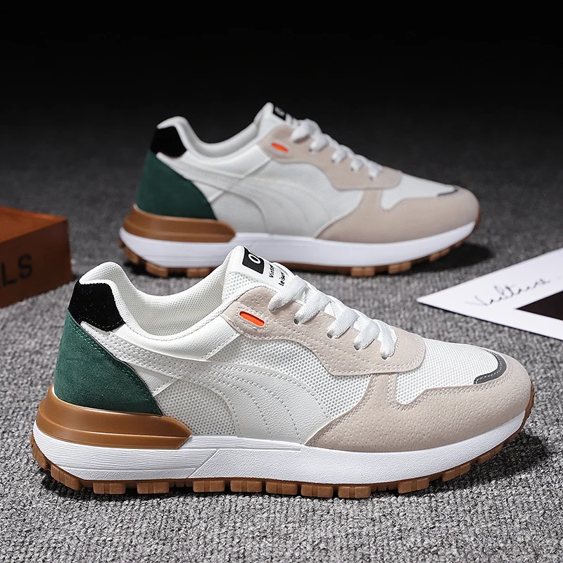 Горячая Распродажа спортивная обувь для мужчин черные белые мужские кроссовки