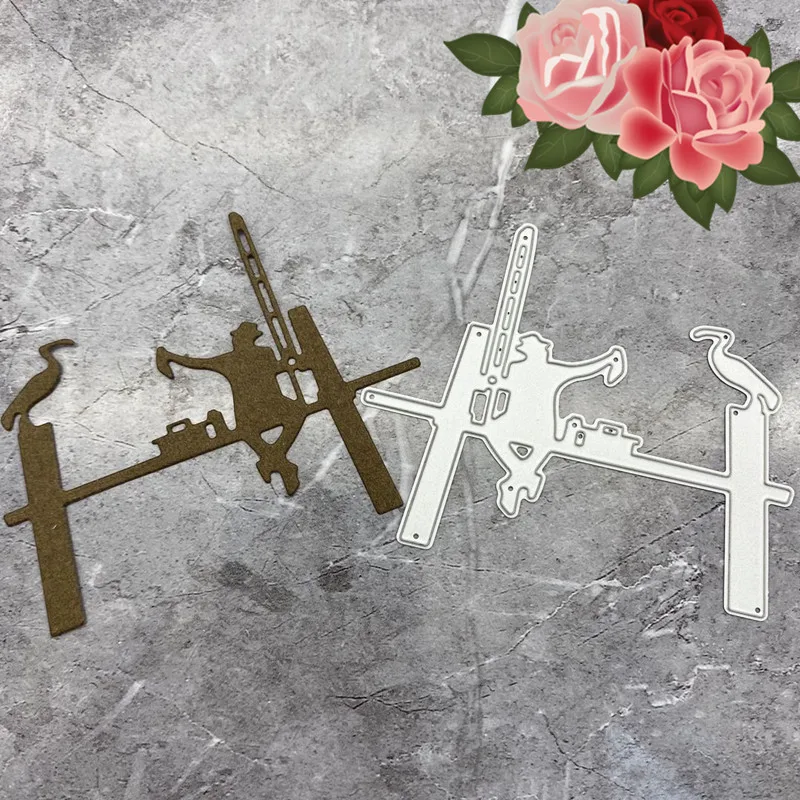 

Men fishing Metal Cutting Dies 2020 New Stencils dies for DIY Scrapbooking Decorative Embossing Die Cut Craft Paper Cards Making