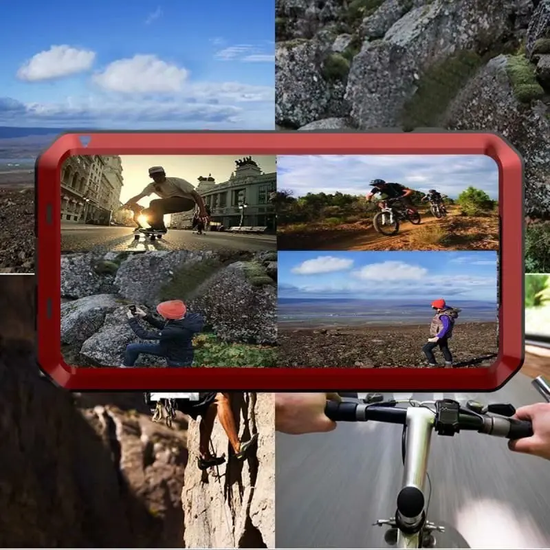 IP54 Водонепроницаемый чехол для Samsung Galaxy Note 10Plus 9 8 5 4 S полная защита металлический