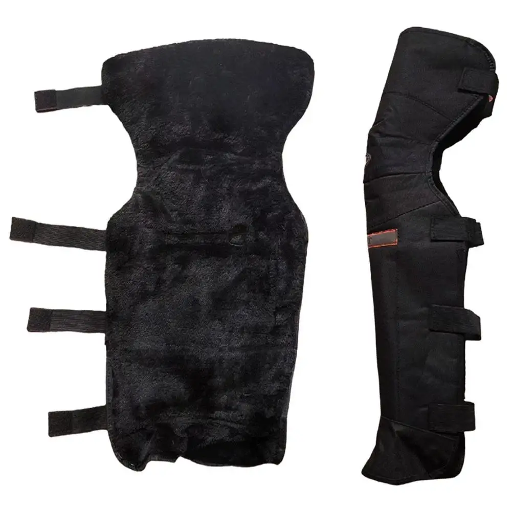 

Knee Protector MTB Knee Protective Pads Motorcycle Motorbike Riding Knee Pads Windproof Coldproof Night Vision Function Blac
