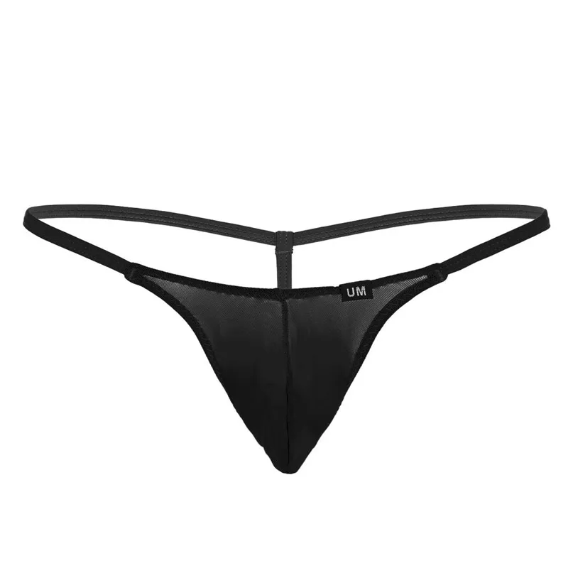 Gay Mens Mesh Прозрачное нижнее белье SISSY Homme Супер низкая посадка Т-образные стринги Нижнее белье Трусики-бикини
