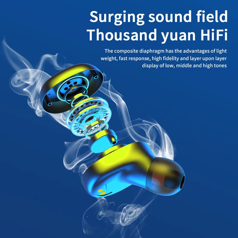 

CASEIER TWS True Wireless Bluetooth Earphone Gaming Headphone With Mic 9D Stereo HiFi Sound Headsets Sport Earbuds Earpieces