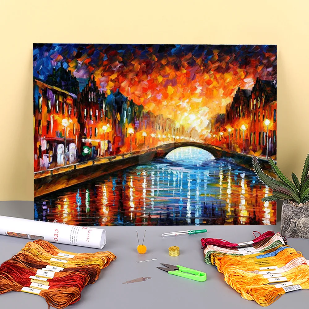 

Комплект для вышивки крестиком "Прощай, закат", 11 карат