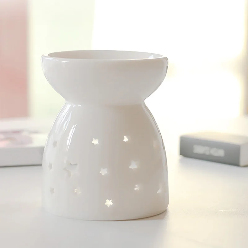 Белая керамическая горелка для свечей полый распылитель эфирного масла