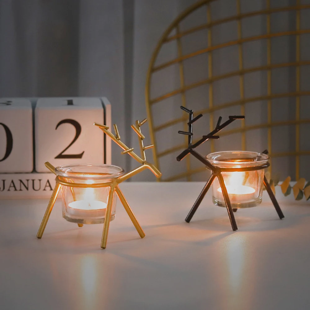 Рождественский подсвечник украшение для стола подарок на Рождество дома Новый