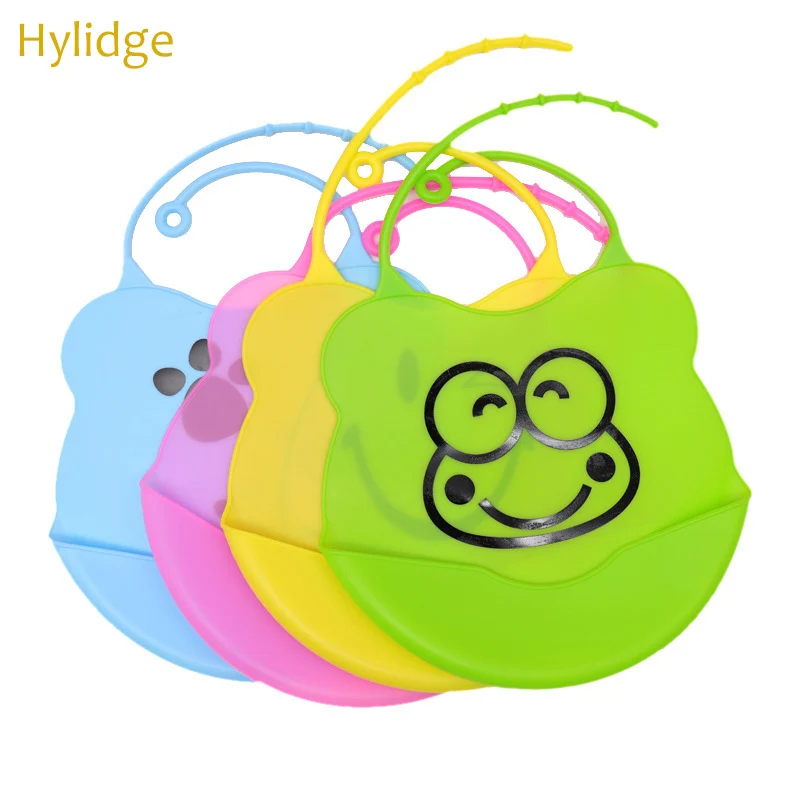 

Hylidge 40 Colors Silicone Bib Baby Toddler Feeding Bib Lovely Cartoon Waterproof Bib Adjustable Silicon Breastplate Baby Bib