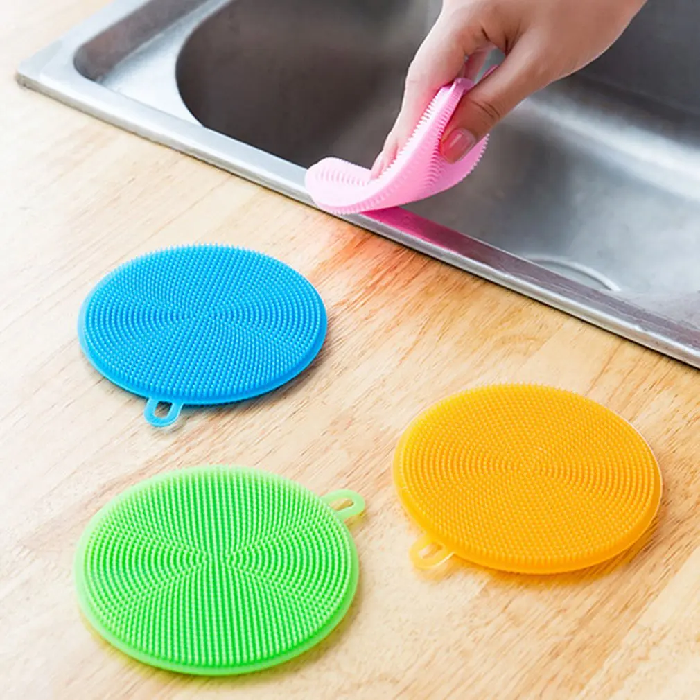 Многофункциональная силиконовая щетка для мытья посуды миска губка кастрюли