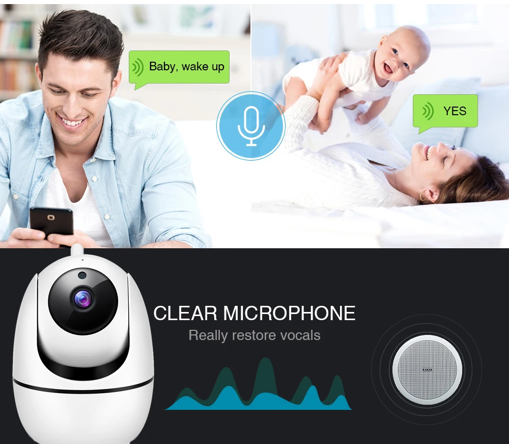 HD 1080P Беспроводная ip камера WiFi автоматическое слежение Домашняя безопасность CCTV