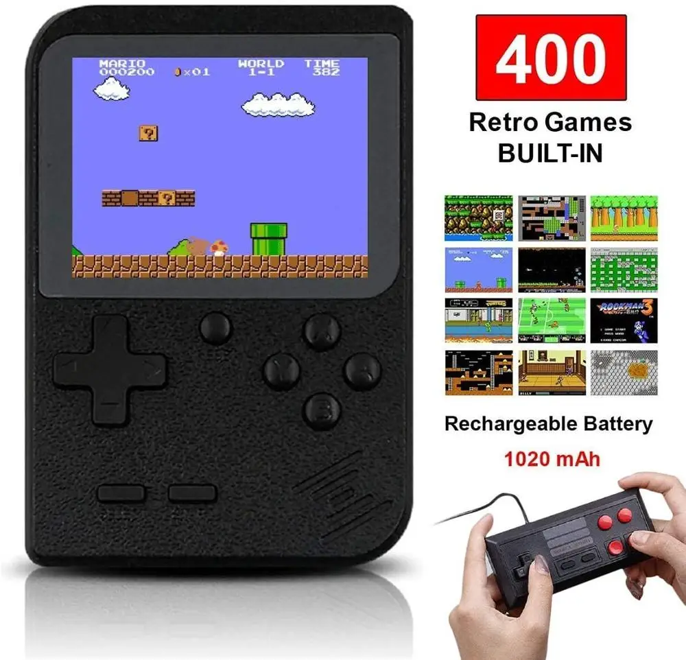 Портативная мини-Ретро игровая консоль Ручной игровой плеер 3 0 дюймов 400 игр в 1