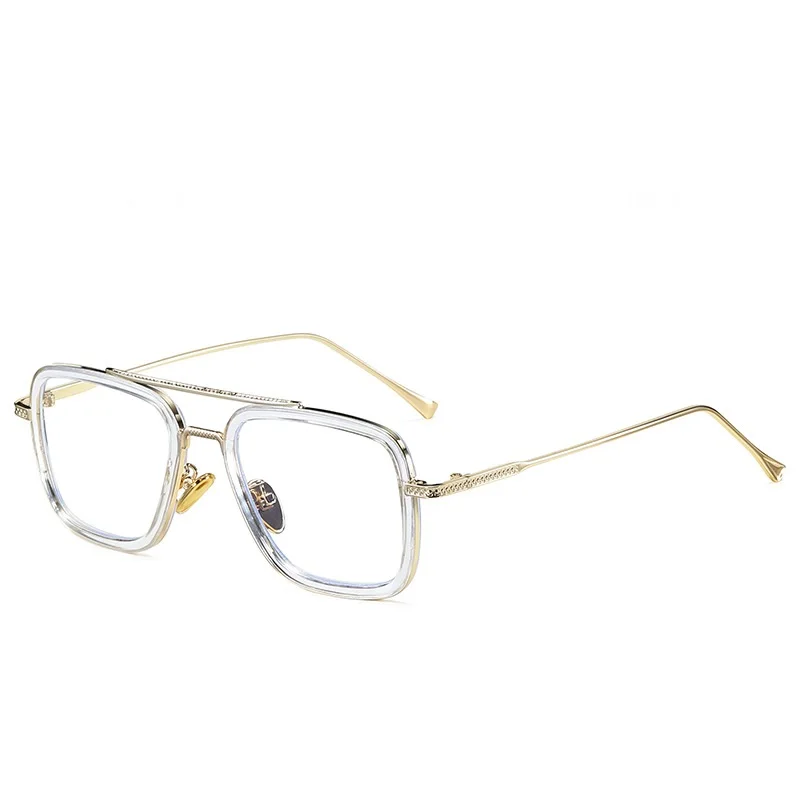 

Ready To Ship Aviator Style PC+Metal Optical Frame Anti Blue Light Blocking Glasses UV400 Filter