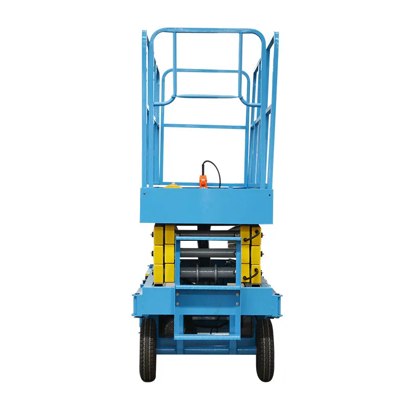 

Qiyun CE ISO factory Supply 500kg 300kg 4-18m electric scissor lifts aerial work platform/ mobile hydraulic lift for rent