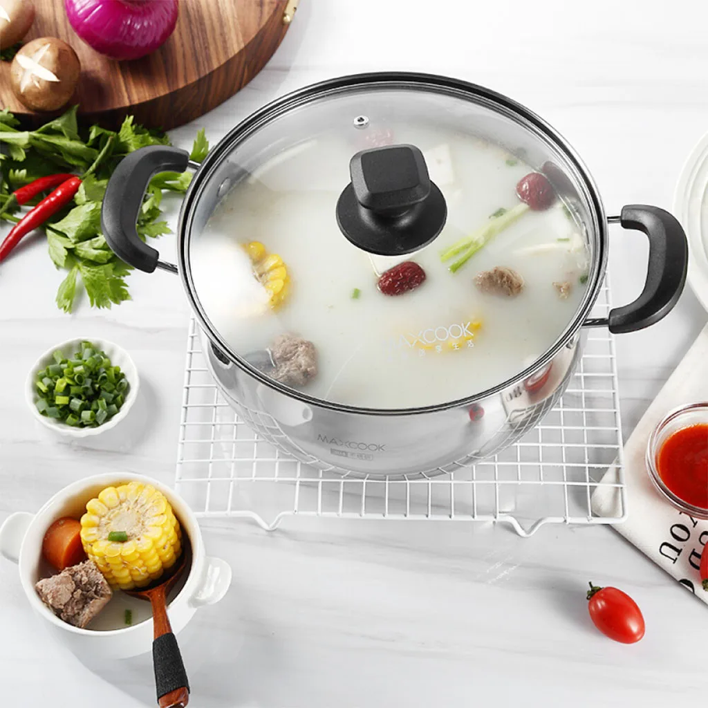 24 см Кастрюля для посуды совместимая кастрюля супа домашняя кухня случайный