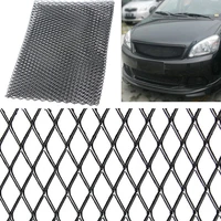 universal blacksilver aluminium racing grille mesh vent car tuning grill 100cm x 33cm
