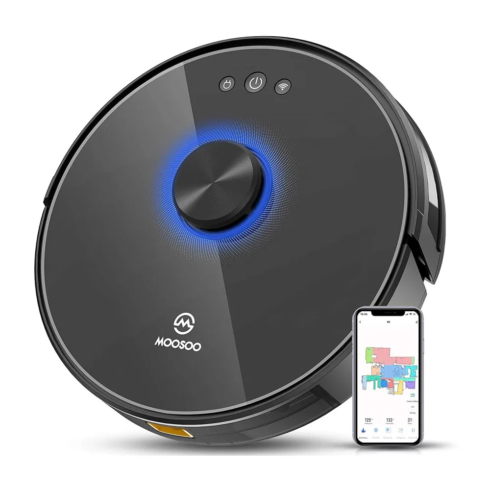 

MOOSOO NEW Lidar Robot Vacuum Laser Navigation Robot Vacuum Cleaner ,APP Virtual Wall,Breakpoint Cleaning,Draw Cleaning Area