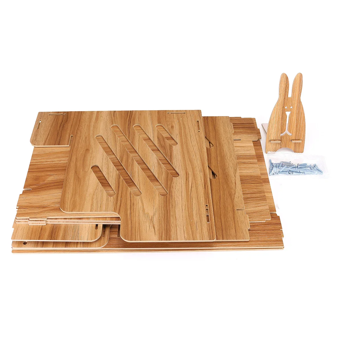 

Wooden Desk Organizer Desktop File Organizer Holder Space Saving Office School Home Use Document Multi-Layer Creative Tray