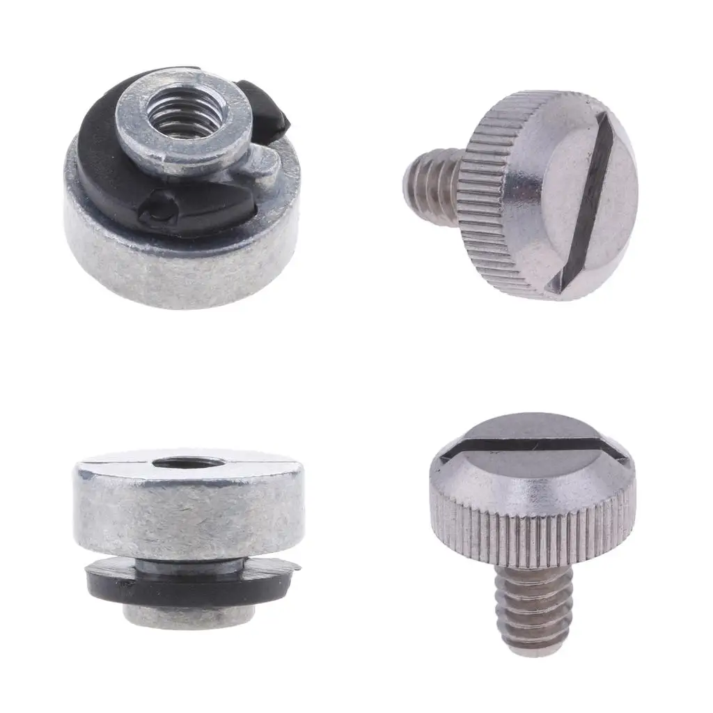 

4 x 1/4 Inch-20 Aluminium Rear Seat Nut + Stainless Steel Bolt for Harley