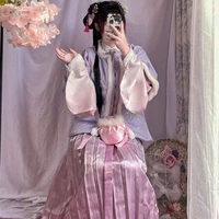 traditional chinese clothing dynasty for women printing hanfu length dress female stage performance fairy cosplay costume suit