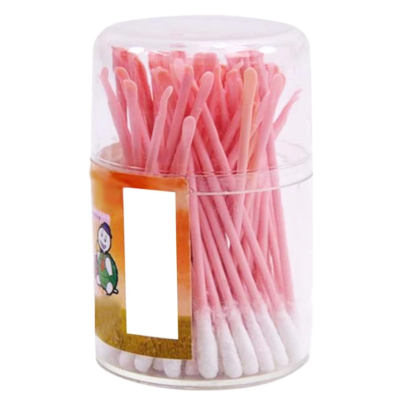 

80Pcs Double Head Cotton Swabs Ear Clean Tools Earpick Makeup Cotton Tip Supplies