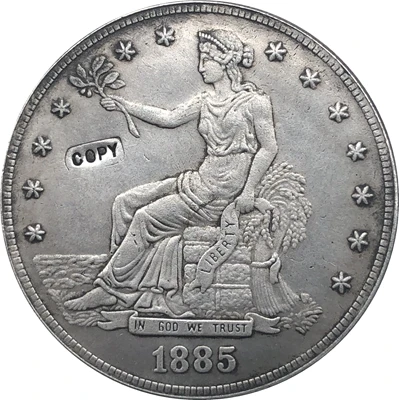 

Копия монеты в долларах 1885