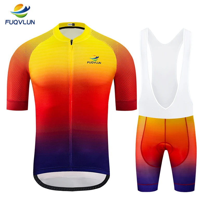 FUQVLUN 2019 Pro Велоспорт набор костюм для езды на горном велосипеде Майо Ropa Ciclismo