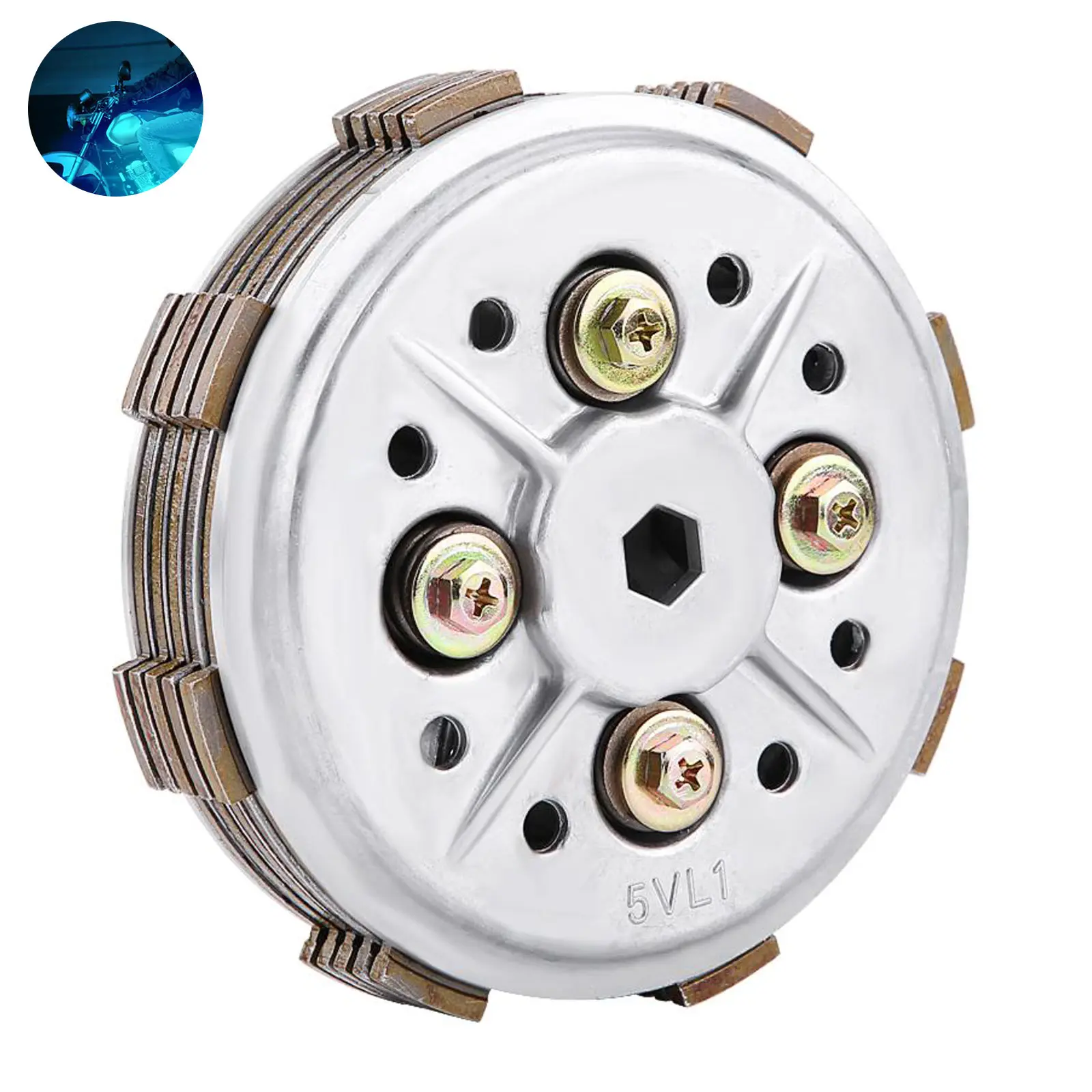 

Motorcycle Clutch Pad Engine Protecting Metal Gear Shifting Replacement Clutch Pad Stable Stroke Clutch Pad for YAMAHA YBR125