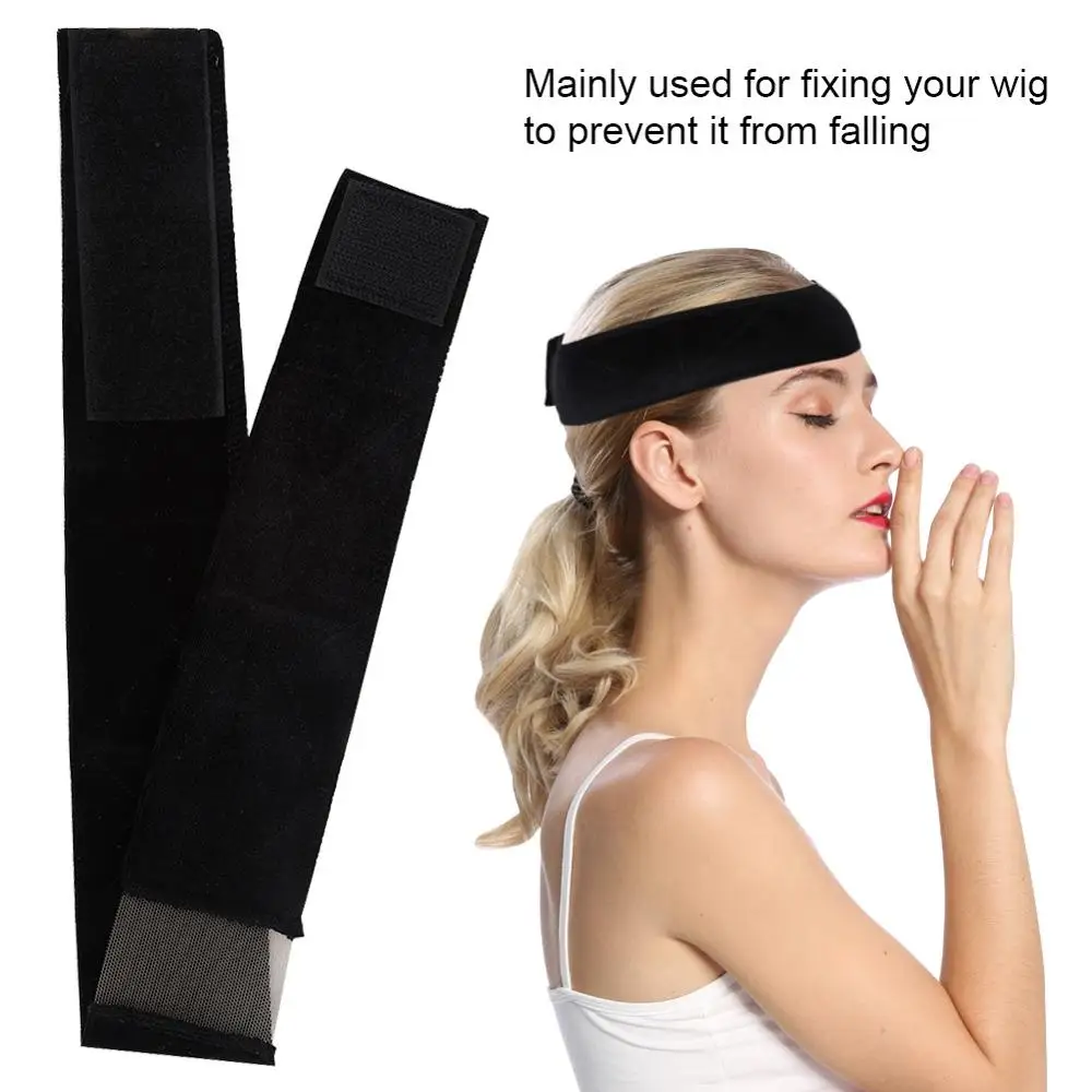 

1 Pc Flexible Flannelette Velvet Wig Grip Scarf Head Hair Band Wiggery Accesseries Sports Headband Support Brace Adults Posture