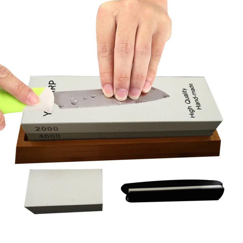 1 шт. двухсторонняя точилка для ножей точильные камни кухонных h5|Точилки| |