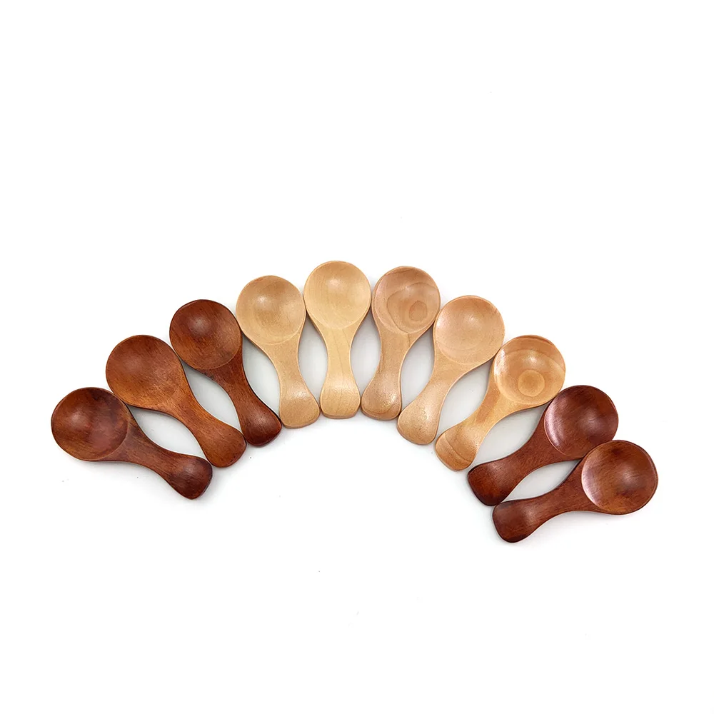 Бамбуковая ложка для кофе чая варенья соли ванны деревянная вилка кухонная