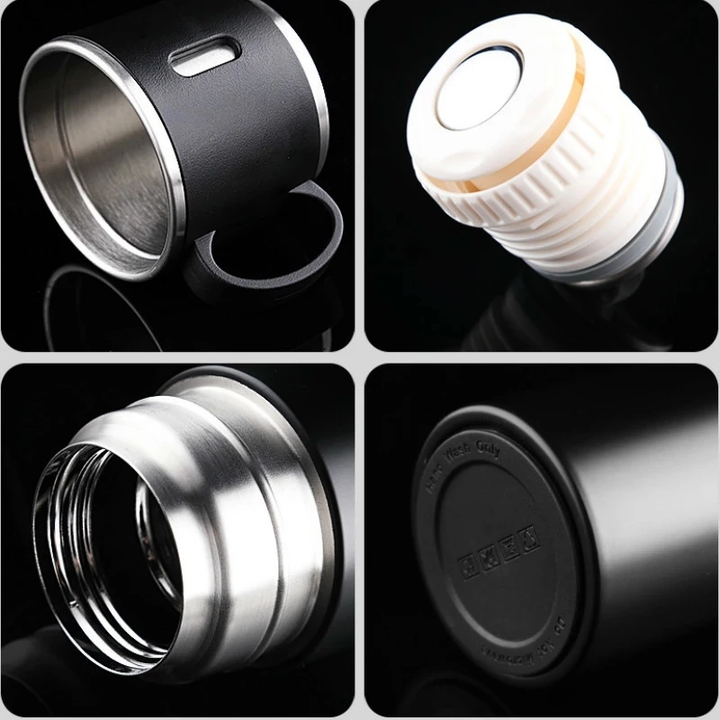 580ml New 316 Stainless Steel Thermos Mug Water Bottle Men and Women Portable Vacuum Flask Cup Business Gifts Custom | Дом и сад