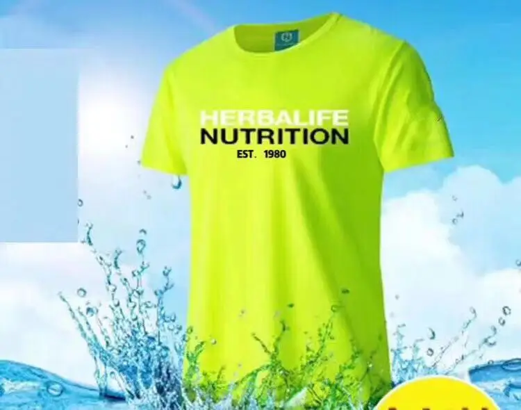 Лучший Herbalife Питание Новый Логотип Гладкая Мужская Джерси размер от S до 3XL | Спорт
