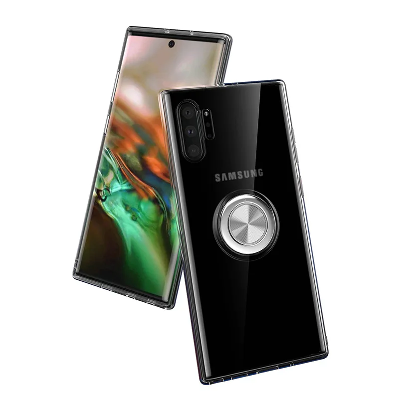 Чехол для Samsung Galaxy Note 10 Pro S10 5G S9 S8 8 9 тонкий прозрачный мягкий чехол с подставкой и