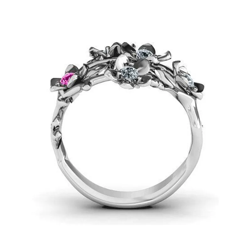 Женские свадебные кольца с кристаллами циркониевые обручальные модные