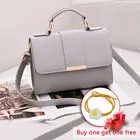 Женская сумка через плечо, из искусственной кожи с клапаном