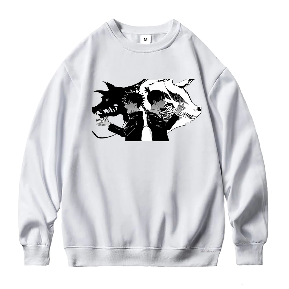 

Chainsaw Man X Jujutsu Kaisen Hoodies Anime Men Hoodie Harajuku Hoodies Manga AKI & FUSHIGURO Sweatshirts Vintage Lounge Wear