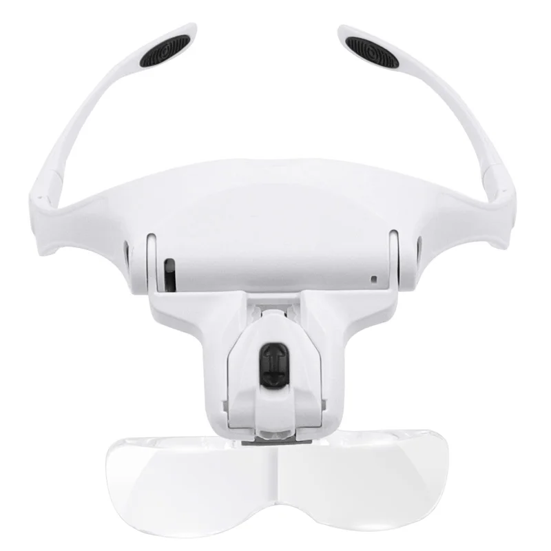 Увеличительное стекло es светодиодный головной фонарь лампа лупа ювелира