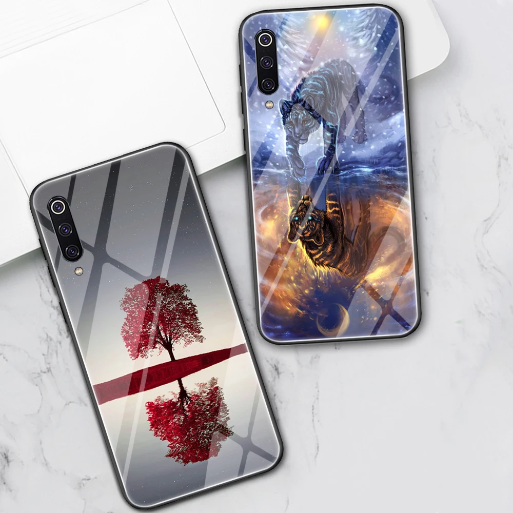 

Tree Tiger Case For Xiaomi Redmi Note 10 8 9 7 Pro 8T Mi Note 11 10 9 10T Pro Lite A3 Poco X3 F1 M3 Tempered Glass Phone Fundas