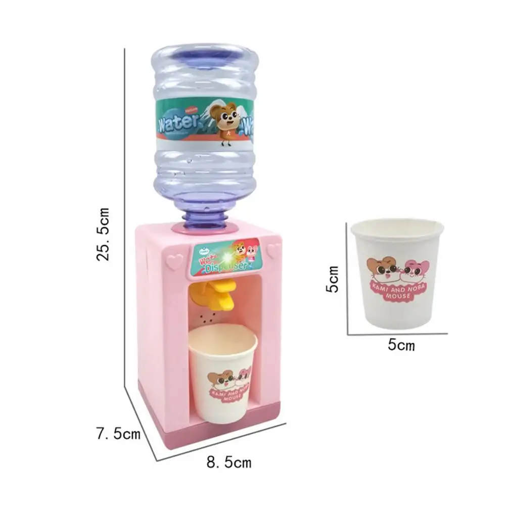 

Mini Cute Simulation Drink Water Dispenser with Light Sound Kids Play Toys Gift