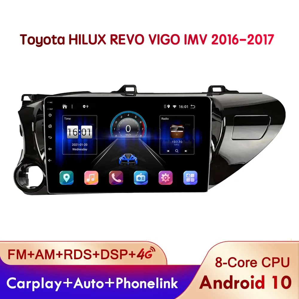 Автомагнитола 2DIN на Android 10 мультимедийный проигрыватель с GPS-навигацией Wi-Fi