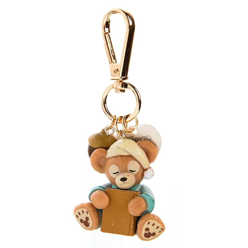 

Disney Duffy Bear Shirley Key Chains Cute Girl Heart Simple Rose Star Dailu Stella Keychain Bag Pendant Gift for Woman keyring
