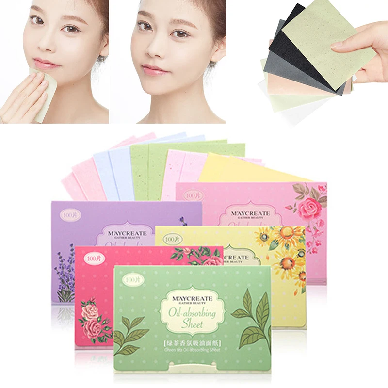 10/20/30Packs Portable Face Oil Absorbent Paper Blotting Sheets Face Cleansing Wipes Paper Oil Control Film Beauty Makeup Tools