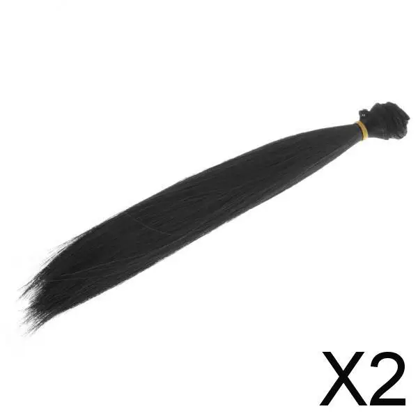 

2 шт., парики для кукол, черный цвет