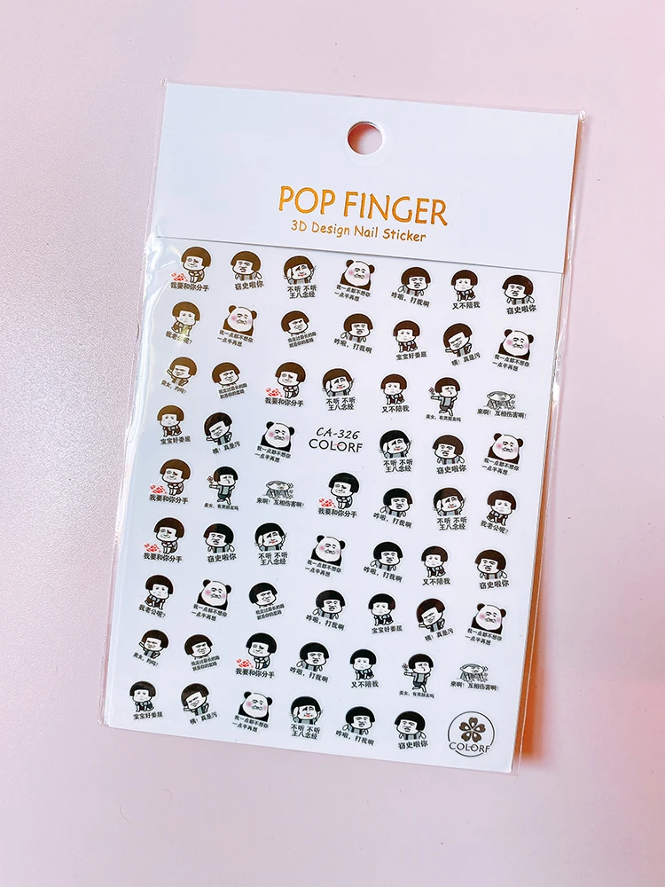 

Anime Nail Stickers Cute Cartoon Cat Sticker Decals Sliders for Manicure Pattern Nails Design Korean Kawaii Nail Art Decoration