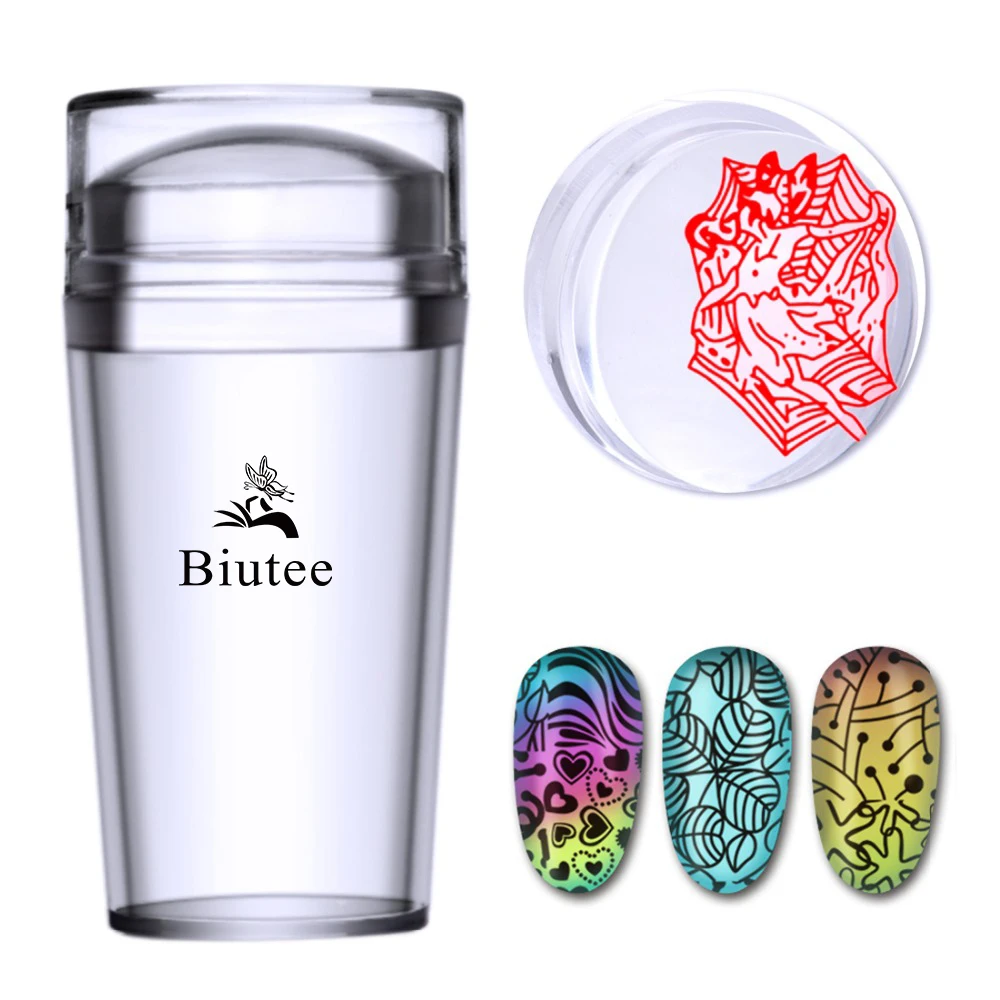 Biutee прозрачные силиконовые набор стемпер для ногтей со скребком дизайна