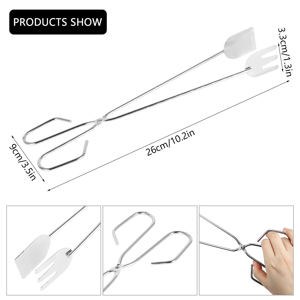 

Stainless Steel BBQ Grilling Tong Salad Bread Serving Tong Non-Stick Kitchen Barbecue Grilling Cooking Tong Kitchen Accessories