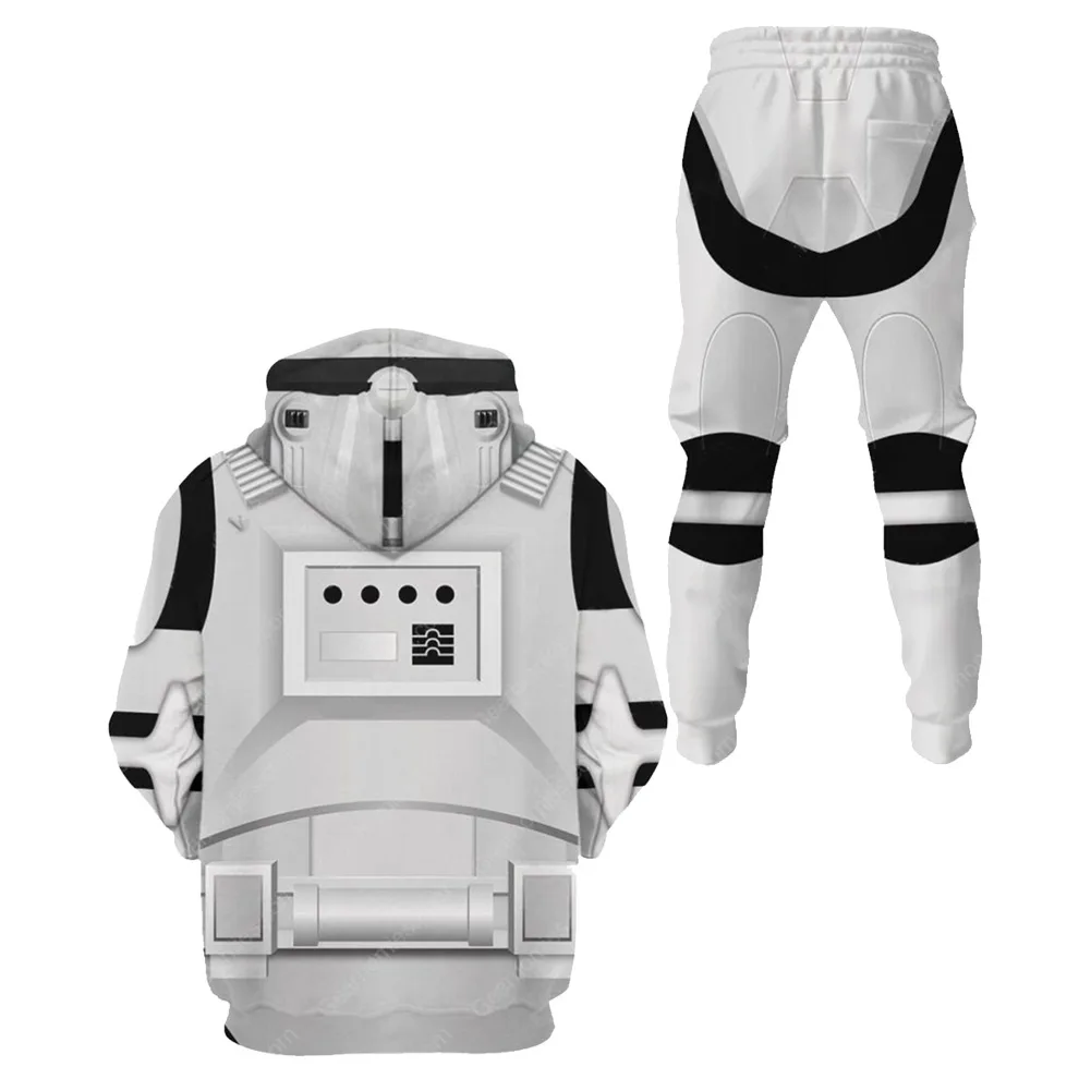 

Imperial Stormtrooper Cosplay Hoodie 3D Print Sweatshirt Casual Pants Set Men Women Casual Pullover Streetwear Sweatpants