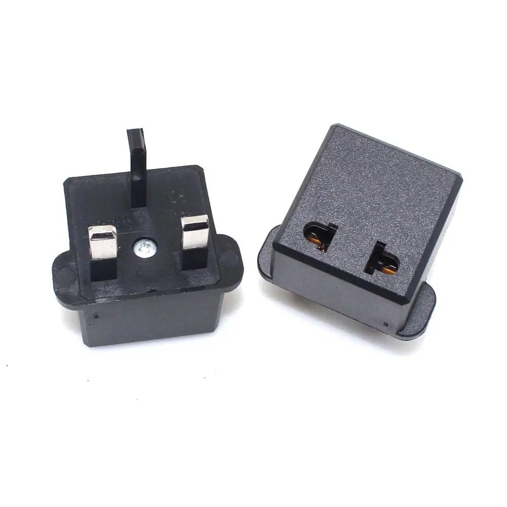 

US/EU 2 Pins To UK 3 Pins Converter Travel Power Plug, Singapore Malaysia Tourism Plug Household Adaptor