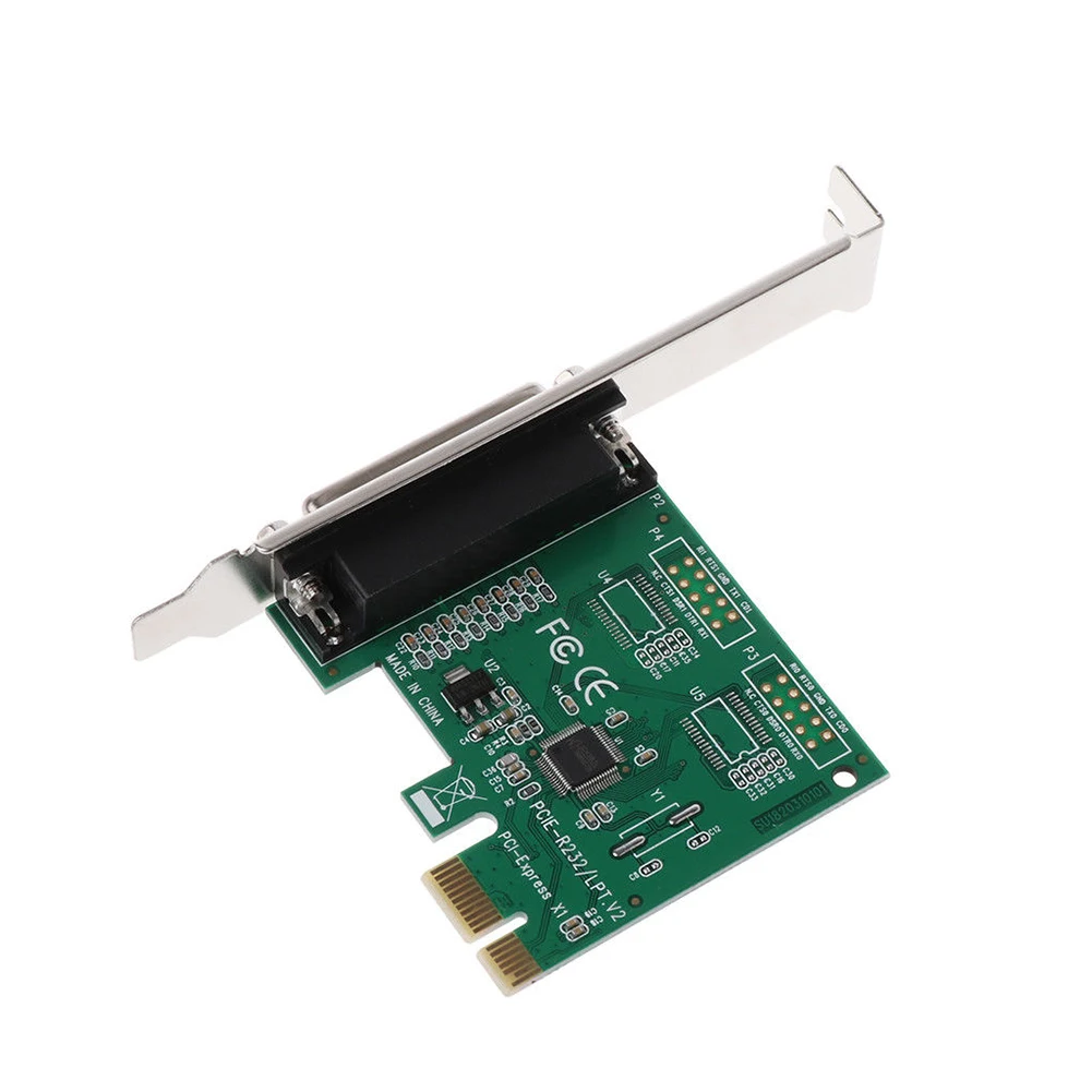 Высокоскоростные детали для принтера, аксессуары для экспресс-карт, PCI-E К LPT конвертеру, прочный 25pin Plug And Play, надежные компоненты адаптера