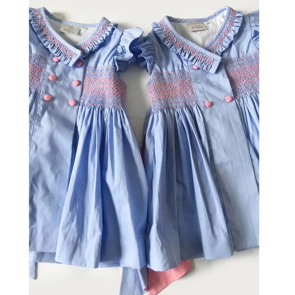 Платье для девочек Новинка 2019 года испанское платье в стиле Vintege летнее принцессы