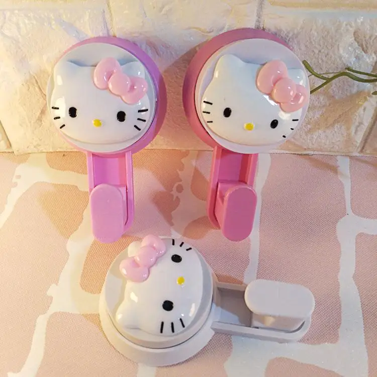 Стеллаж для хранения с рисунком Hello Kitty бесшовный настенный Многофункциональный