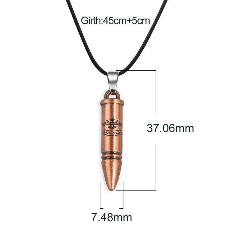 2019 Новая модная пуля готичное колье с подвеской для мужчин чокер Кожа Веревка